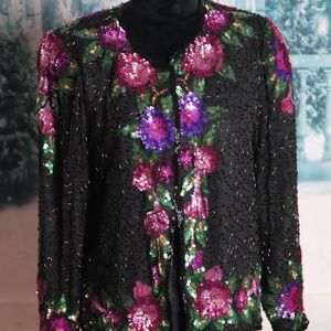 Beaded Floral Coat